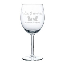 Verre à vin Gobelet Détente et relaxation sur la terrasse 30 cl