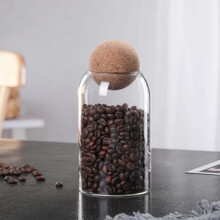 Glasvorratsglas mit Holzdeckel, 1000 ml