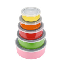 Ensemble de 5 bols mélangeurs en acier inoxydable