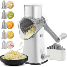 Râpe à fromage manuelle 5 en 1 avec ventouse puissante