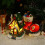 Kerstdorpje met huisje van hars en LED-verlichting 4