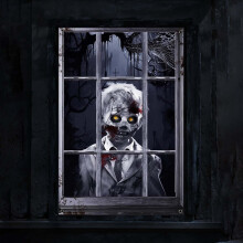 Tenda a forma di fantasma di Halloween con accessori per appenderla
