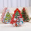 Boîte à biscuits sapin de Noël rétro en fer-blanc (1 pièce) 5