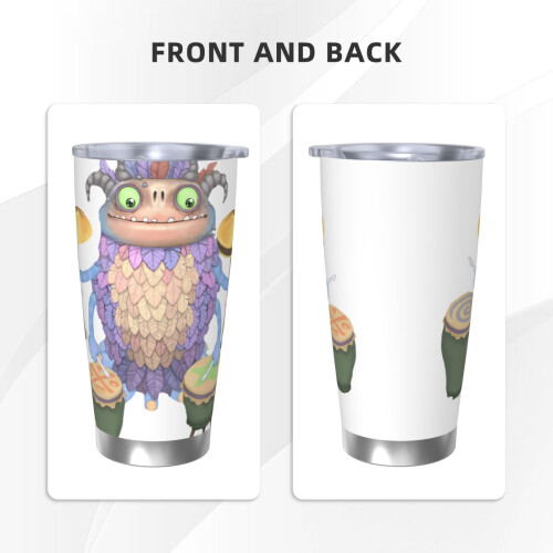 Singende Monster-Trinkbecher aus Edelstahl, 590 ml 2