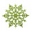 Snöflingeornament Plastglitter6 stycken 1