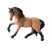 FRCOLOR Ornement de cheval figurine animale réaliste orange