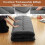 futon japonais pliable, taille une place, gris foncé 2