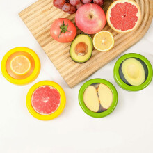 Boîtes en silicone pour fruits et légumes, pour réfrigérateur, jaune-vert