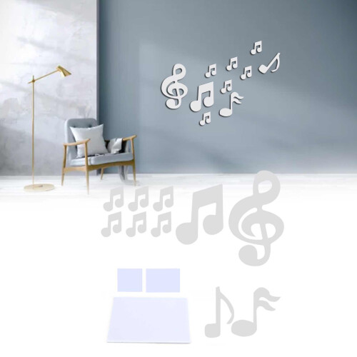 DIY Embossed Music Note Decals