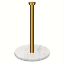 Soporte para toallas de papel con base de mármol lastrada de 7 pulgadas.