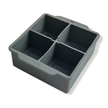 Forma de gelo de silicone com tampa, 4 compartimentos