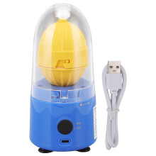 Secoueur à œufs manuel en silicone alimentaire bleu (1 pièce)