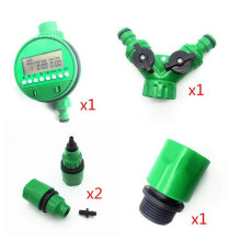 Kit de temporizador de riego para jardín ZPSHYD con conector en Y (5 piezas)