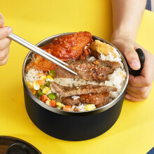 Bol à soupe ramen TUOBARR avec couvercle et poignée, double paroi