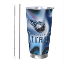 Gobelet isotherme de l'équipe de football des Titans, 59 cl, en acier inoxydable