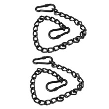 Cadena de acero inoxidable para silla colgante con mosquetones (2 unidades)