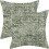Boho Örngott Olivgrönt Grå 18x18 2-pack 1