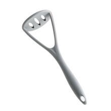 Presse-purée gris, outil manuel en silicone anti-rayures
