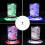 LED-underlägg Vattentäta akrylfärgade 4-pack 1