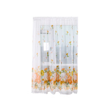 Rideaux occultants transparents en voile rayé
