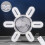 Ventilateur de plafond pliable en forme de U avec éclairage LED, télécommande et 6 pales 1