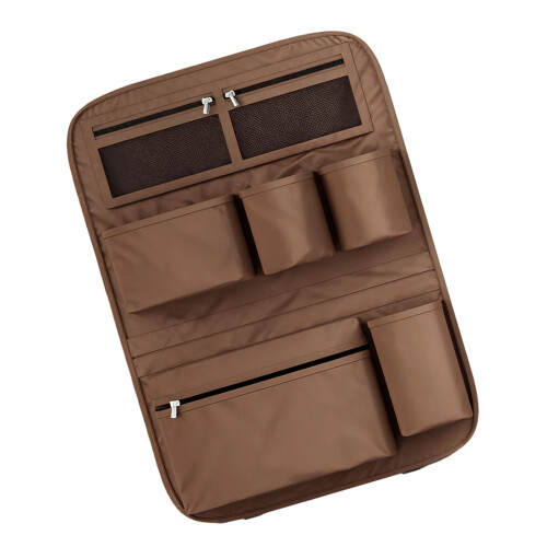 Backseat Storage Pocket Car Seat Back Organizer Storage-Brown
