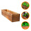 Macetero rectangular de madera de 60 cm (24 pulgadas) de estilo rústico. 4