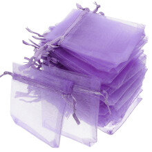 Pochettes cadeaux en organza avec cordon de serrage (50 pièces)