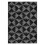 Washable area rug modern geometric black 5x7 ft 1