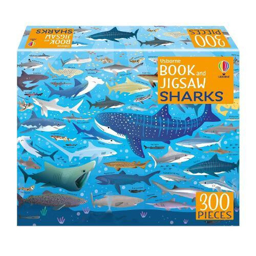 Usborne Book and Jigsaw Sharks by Sam Smith Paperback Book