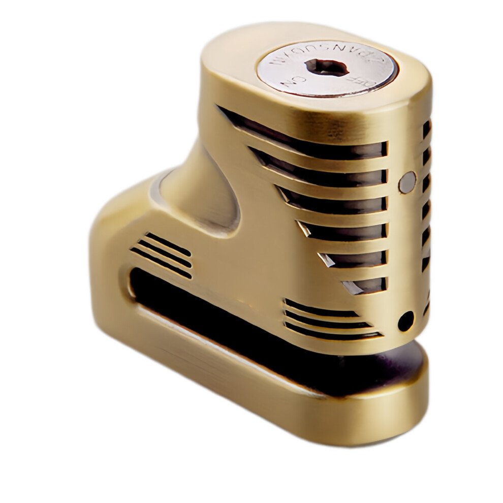 Multipurpose Weatherproof Zinc Alloy Motorcycle Bike Lock- Gold 7627001532595