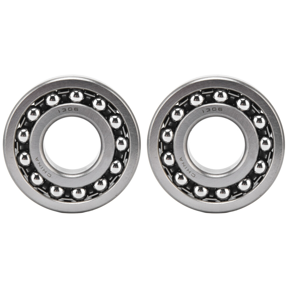 2 Pcs Self Aligning Ball Bearing 1306
