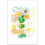 Toile abstraite de style Picasso représentant une fleur, dessin au trait. 1