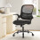 Ergonomic Office Chair Black Mid-Back with Lumbar Support 1