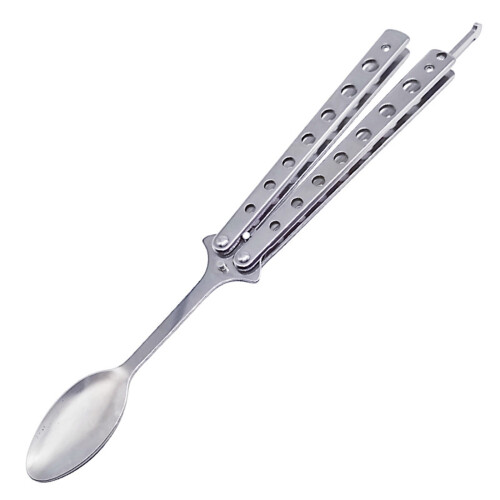 Stainless Steel Butterfly Fork Spoon Set2pcs