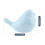French blue glazed ceramic bird figurine 1 piece 3
