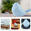 French blue glazed ceramic bird figurine 1 piece 5