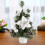 Artificial Christmas Tree Red 3D Shiny Small 7