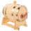 EXCEART whiskyfatdispenser i ek, lagring 0,8 l 1