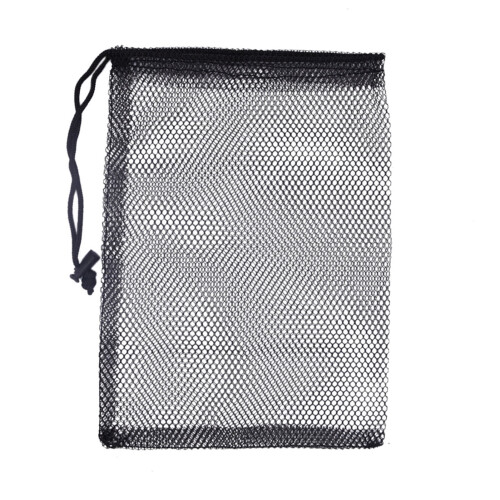 Nylon mesh snørepose sort stor kapacitet 1