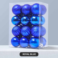 WICVIK blue Christmas balls 3cm 24 pcs