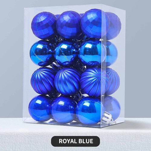 WICVIK blue Christmas balls 3cm 24 pcs
