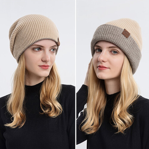 Thermostrickmütze Unisex, weich, warm, winddicht 2