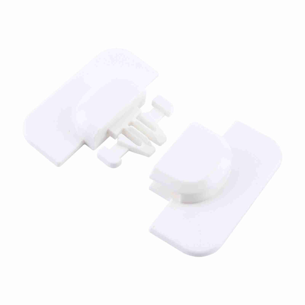 Plastic Fridge Freezer Latch Lock White