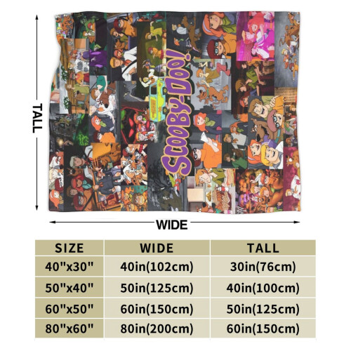 Scooby Doo plush throw blanket 50x60 inches 2