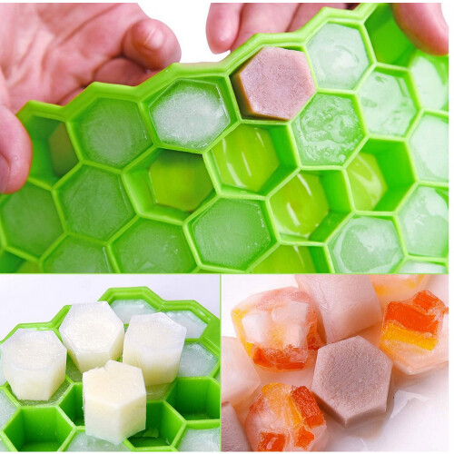 Ice Cube Trays with Lids, Food-Grade Silicone, 2-Pack 2