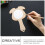 Wooden Mirror Hand Blank for DIY Vanity 5 pcs 3