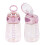 Borraccia con cannuccia per bambini, manico, bocca larga, 400 ml 2