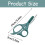 Kitchen Scissors 2-in-1 with Brush Stainless Steel 3