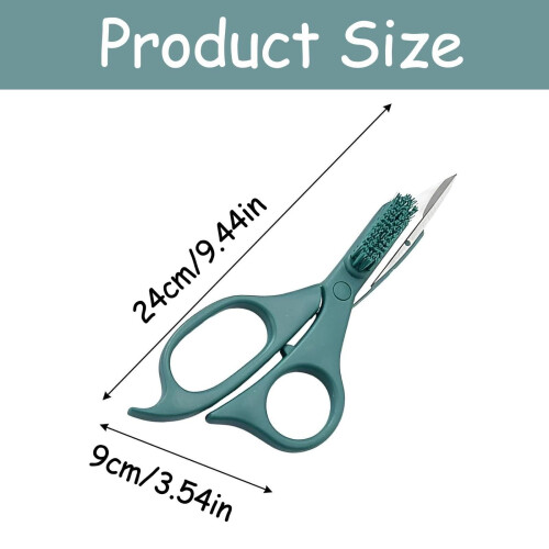 Kitchen Scissors 2-in-1 with Brush Stainless Steel 2